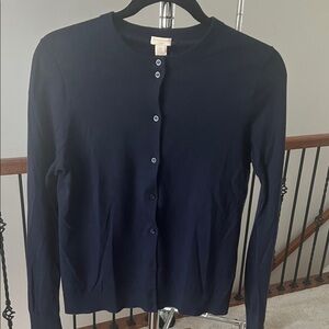 J. Crew Navy Blue Cardigan Sweater